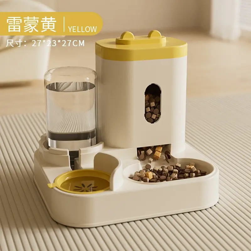 Cross-Border Automatic Cat Feeding and Water Dispenser, Cat Food and Dog Bowl, Cat Basin, Two-In-One Water Dispenser, Pet Supplies Factory