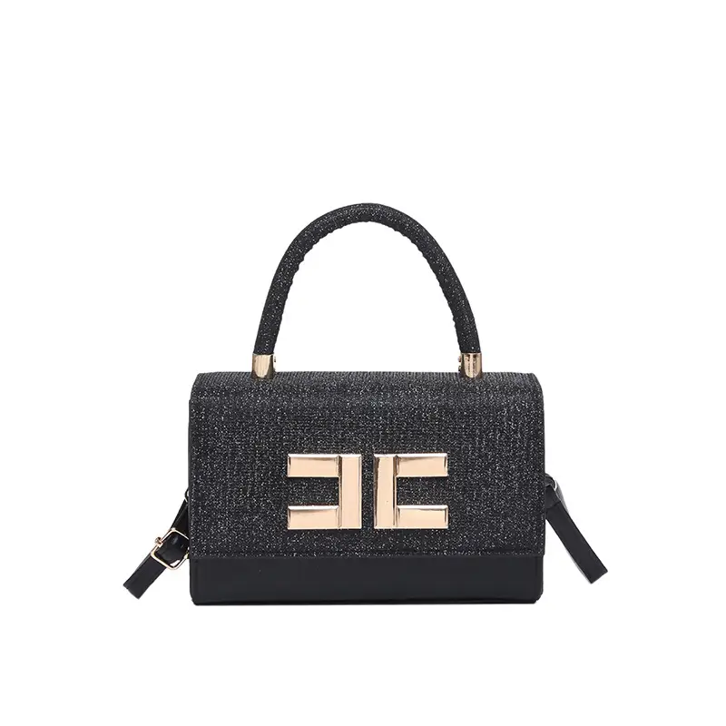 Women's Stitching Handbag Grey Square Shoulder Crossbody