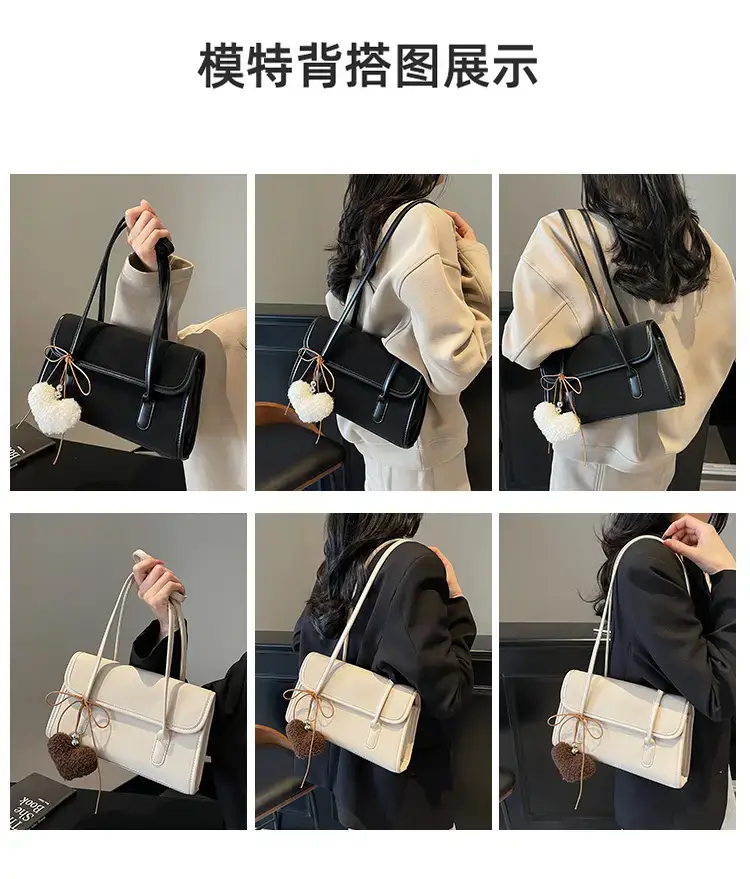 Black Korean Fashion Shoulder Bag for Women 2025 — feature 10