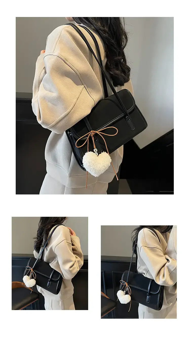 Black Korean Fashion Shoulder Bag for Women 2025 — feature 14