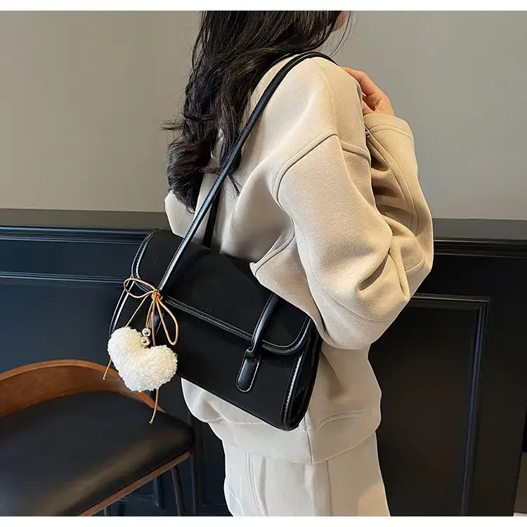 Black Korean Fashion Shoulder Bag for Women 2025 — feature 34