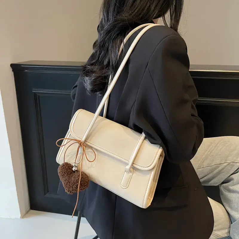 Black Korean Fashion Shoulder Bag for Women 2025 - Image 2