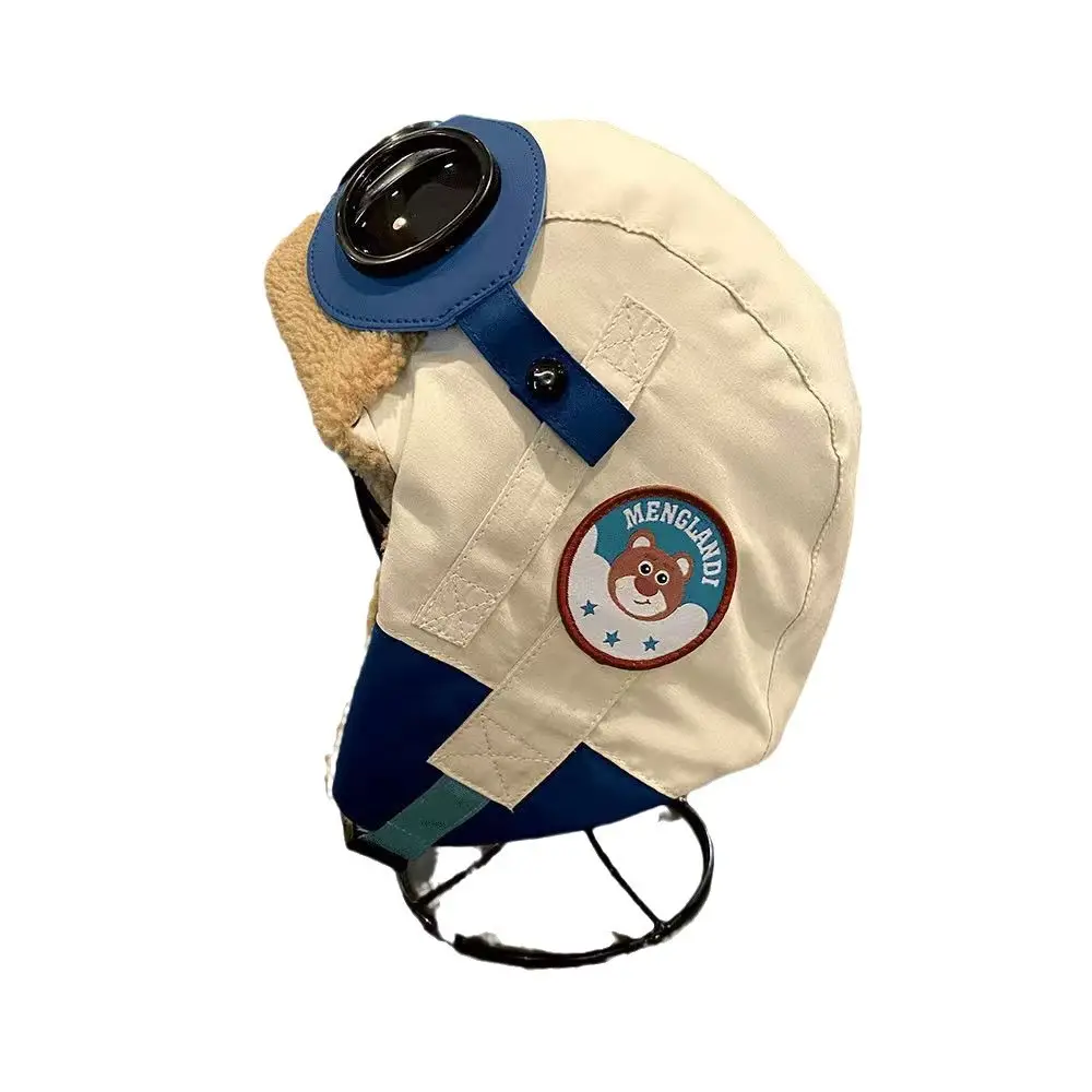 Children's Hat Winter Pilot Lei Feng Hat Large Children Windproof Outdoor Autumn and Winter Ear Protection fleece-lined Warm Girls'