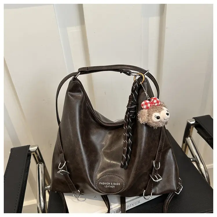 Women's Winter Stylish Shoulder Tote Bag Black 2024 — feature 11