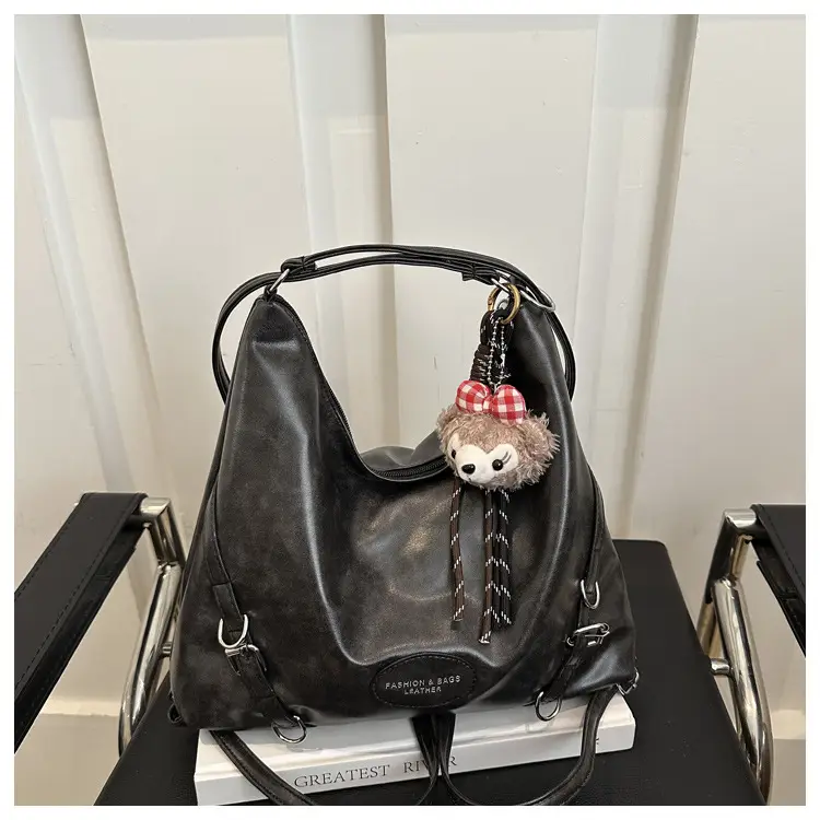 Women's Winter Stylish Shoulder Tote Bag Black 2024 — feature 13