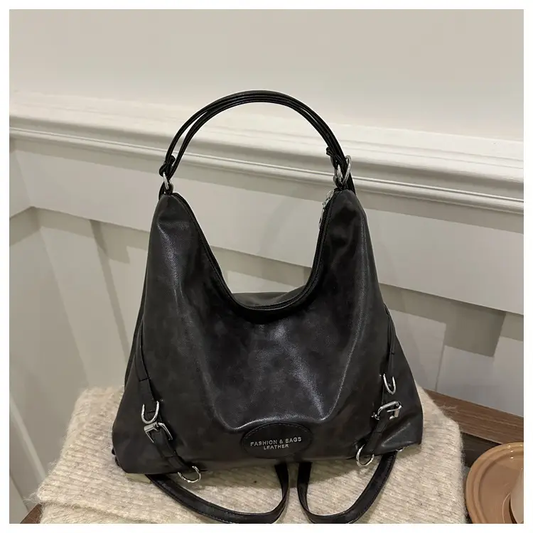 Women's Winter Stylish Shoulder Tote Bag Black 2024 — feature 9