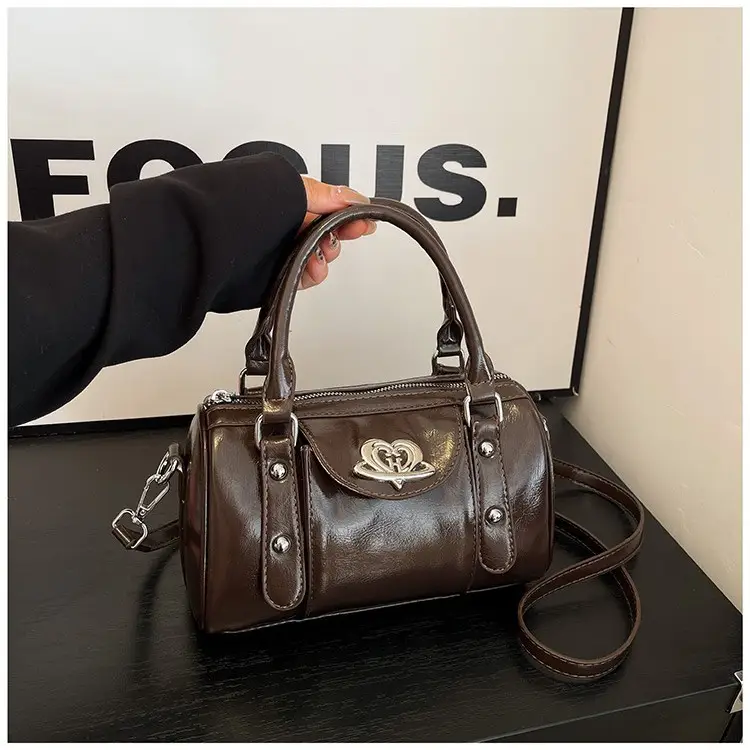 Vintage Handheld Cylinder Bag Women 2024 All Match - Image 6