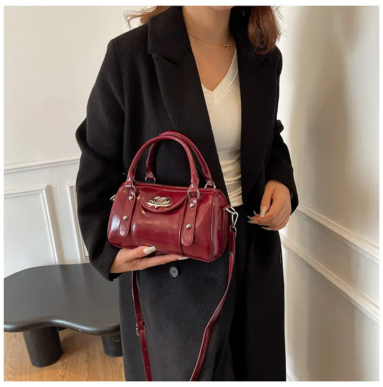 Vintage Handheld Cylinder Bag Women 2024 All Match — feature 18