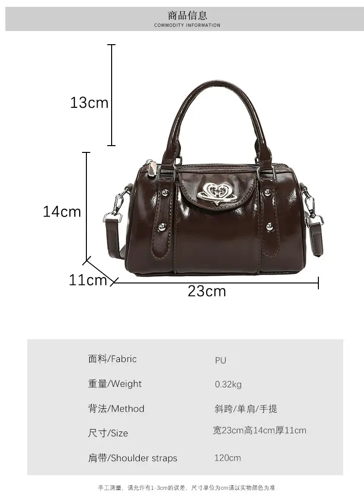 Vintage Handheld Cylinder Bag Women 2024 All Match — feature 2