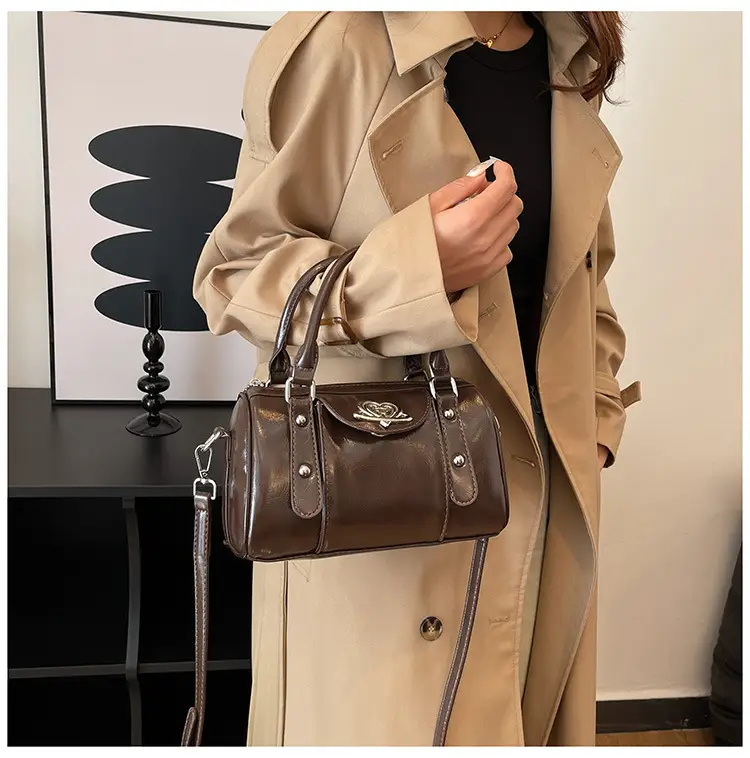 Vintage Handheld Cylinder Bag Women 2024 All Match — feature 23