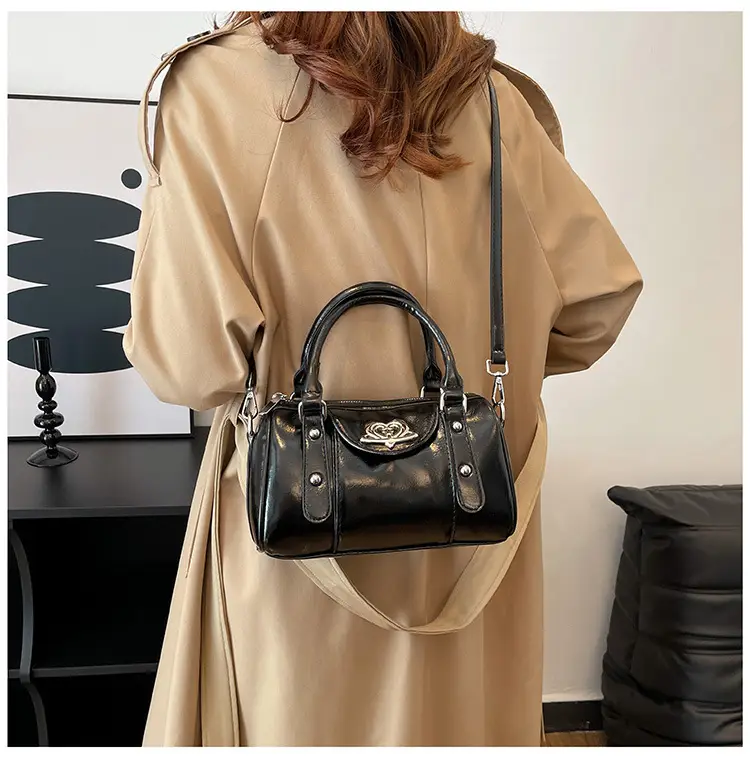 Vintage Handheld Cylinder Bag Women 2024 All Match — feature 33