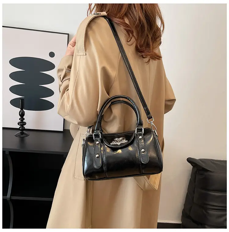 Vintage Handheld Cylinder Bag Women 2024 All Match — feature 34