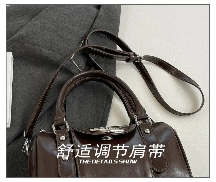 Vintage Handheld Cylinder Bag Women 2024 All Match — feature 6