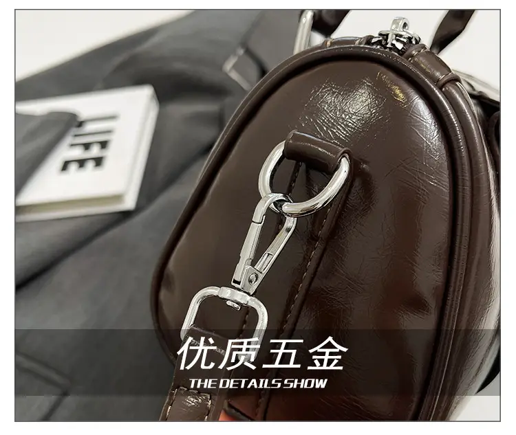 Vintage Handheld Cylinder Bag Women 2024 All Match — feature 7