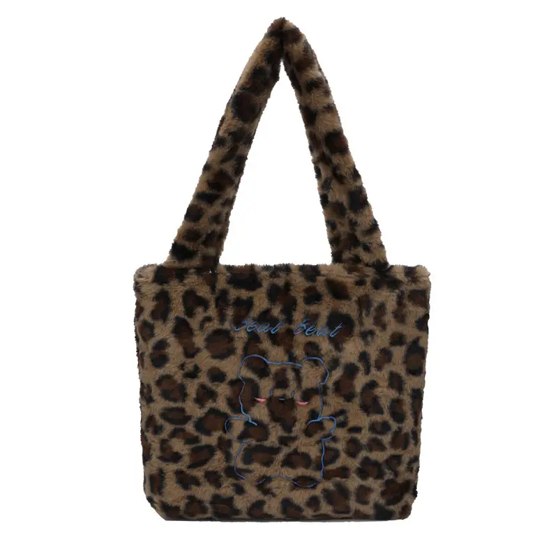 Japanese Bear Plush Shoulder Bag Large Capacity Autumn Winter