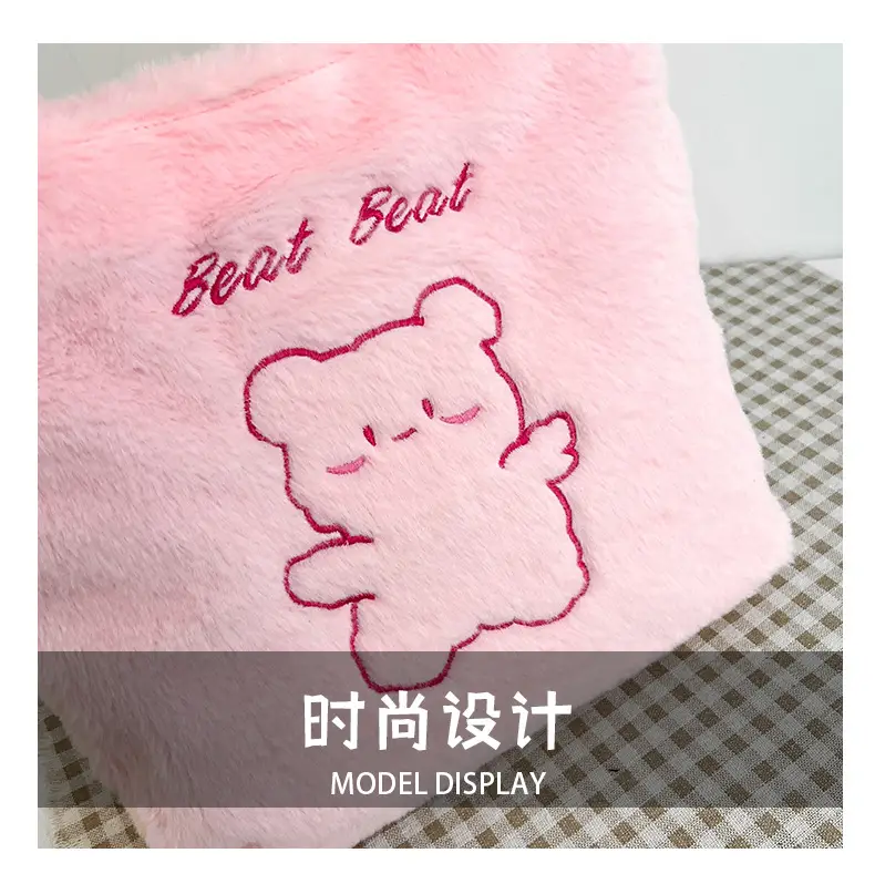 Japanese Bear Plush Shoulder Bag Large Capacity Autumn Winter — feature 5