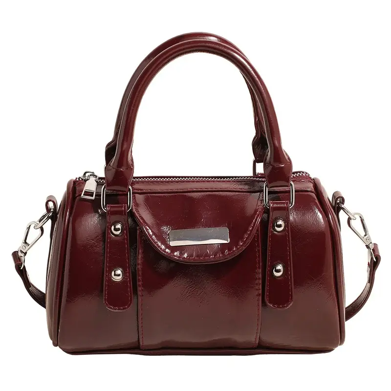 Black High-End Crossbody Handbag Boston Design - Image 3