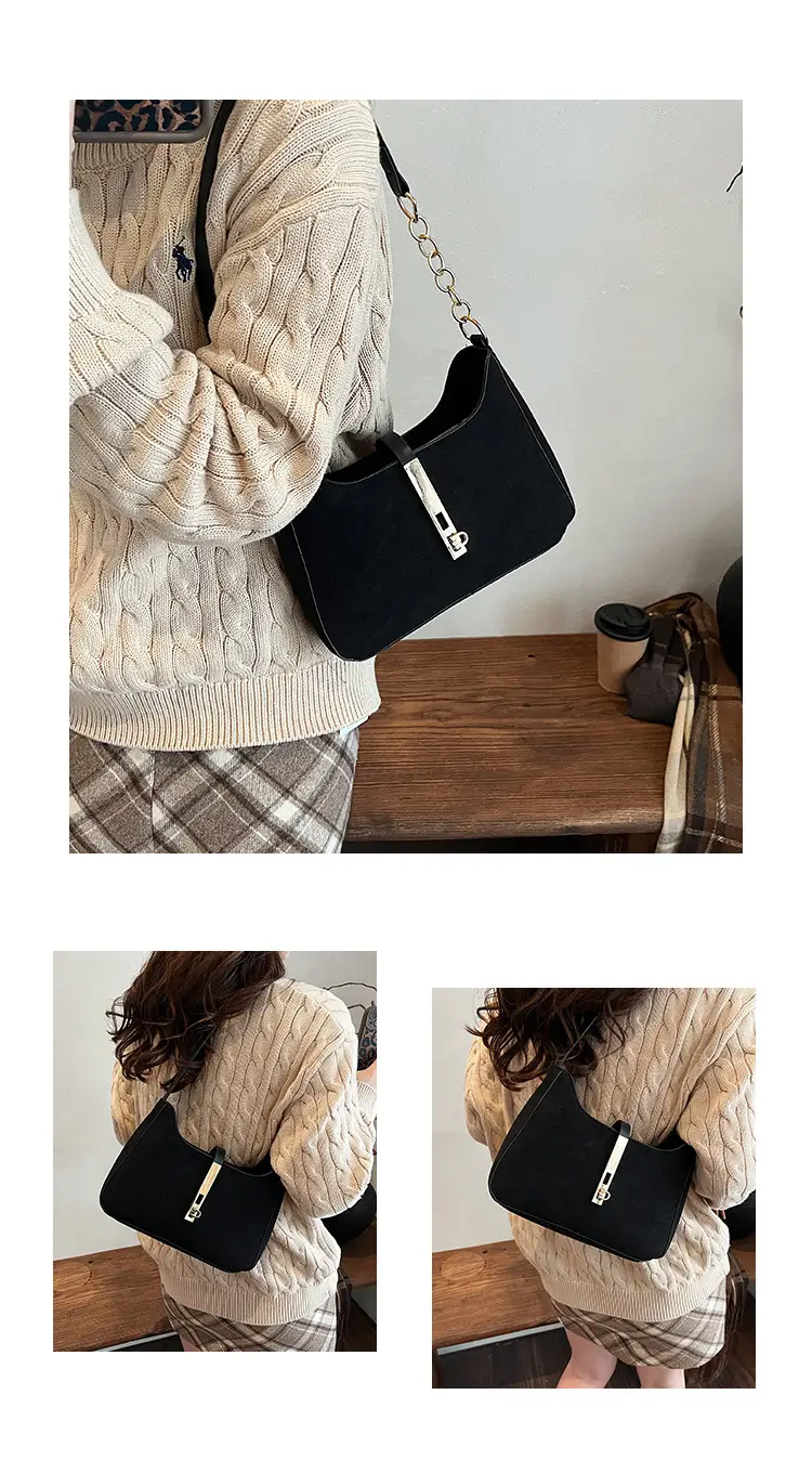 Korean Style Brown Shoulder Bag 2024 New — feature 10