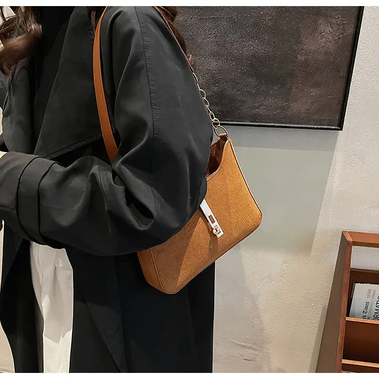 Korean Style Brown Shoulder Bag 2024 New — feature 30
