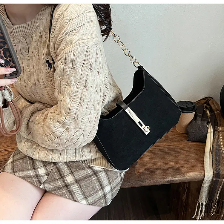 Korean Style Brown Shoulder Bag 2024 New — feature 37