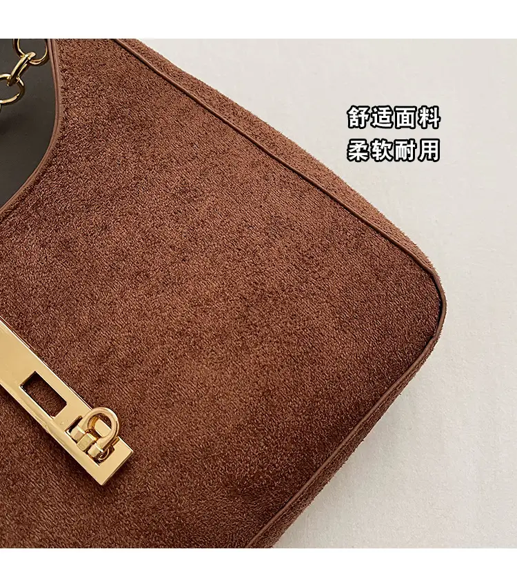 Korean Style Brown Shoulder Bag 2024 New — feature 5