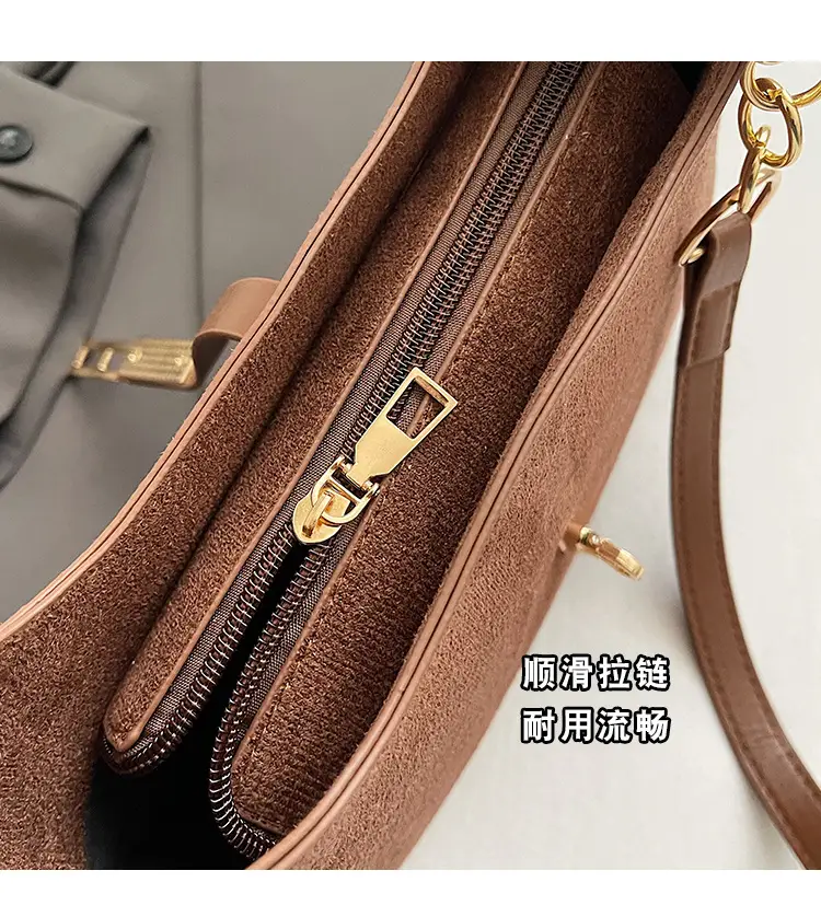 Korean Style Brown Shoulder Bag 2024 New — feature 6