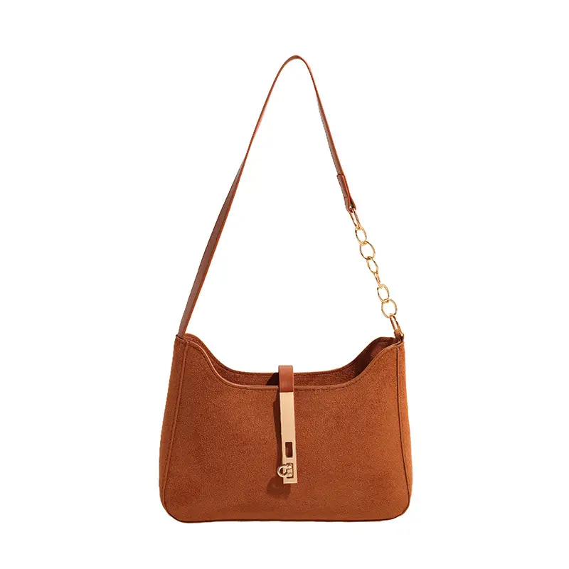 Korean Style Brown Shoulder Bag 2024 New - Image 3