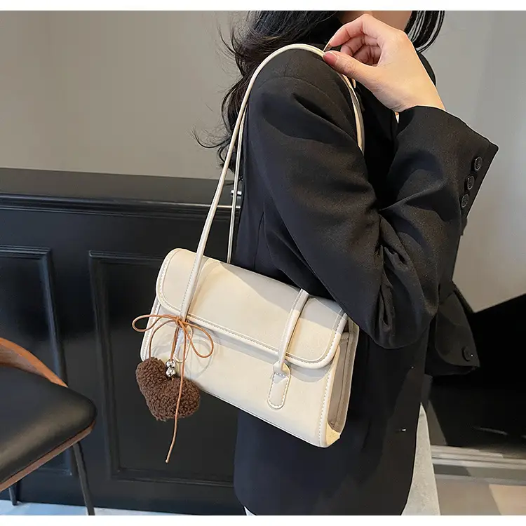 Women's White Retro Shoulder Crossbody Bag 2024 — feature 44