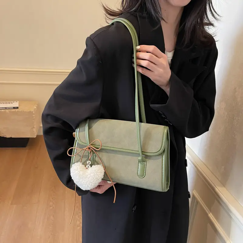 Women's White Retro Shoulder Crossbody Bag 2024 - Image 2