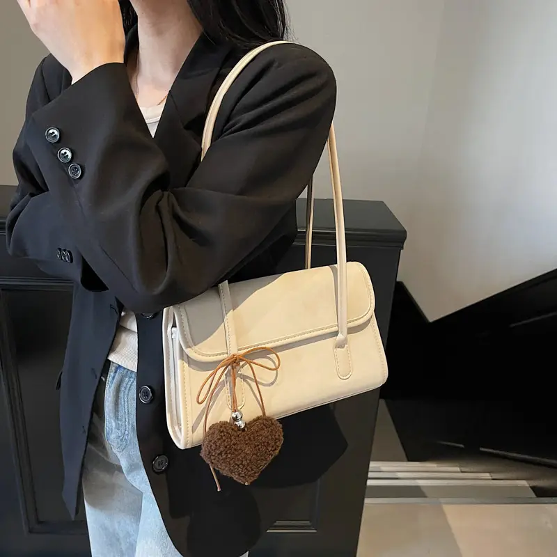 Women's White Retro Shoulder Crossbody Bag 2024 - Image 4