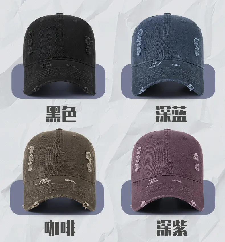 Vintage Washed Baseball Cap for Men Winter Warm Snowproof — feature 31