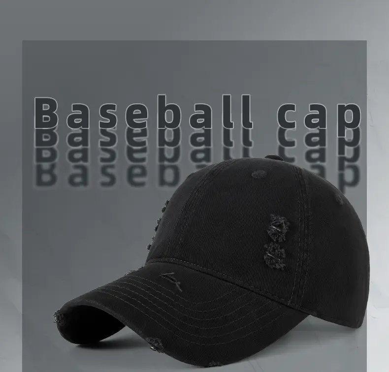 Vintage Washed Baseball Cap for Men Winter Warm Snowproof — feature 7