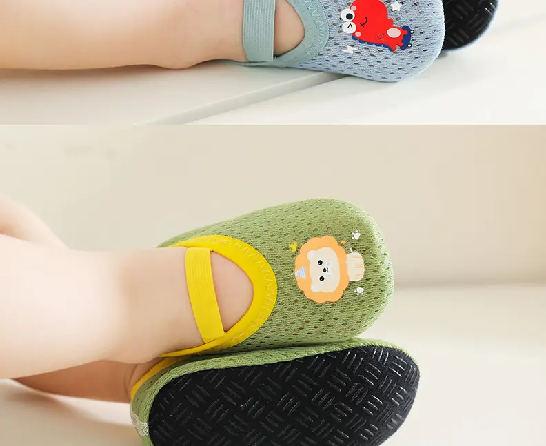 Toddler Mesh Slip-On Socks Non-Slip Multi Color — feature 14