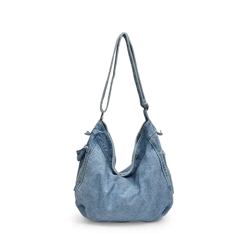 Blue Denim Crossbody Bag for Women