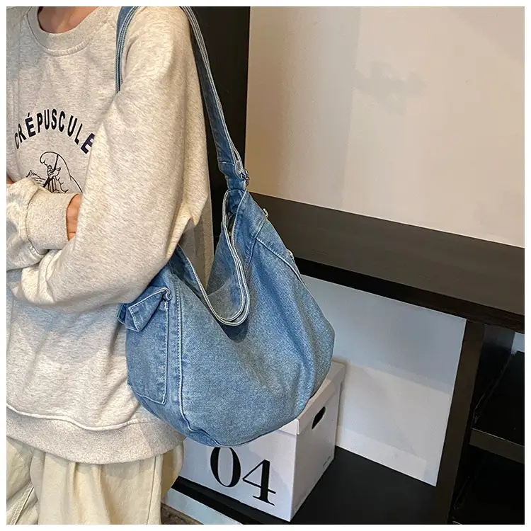 Blue Denim Crossbody Bag for Women — feature 13
