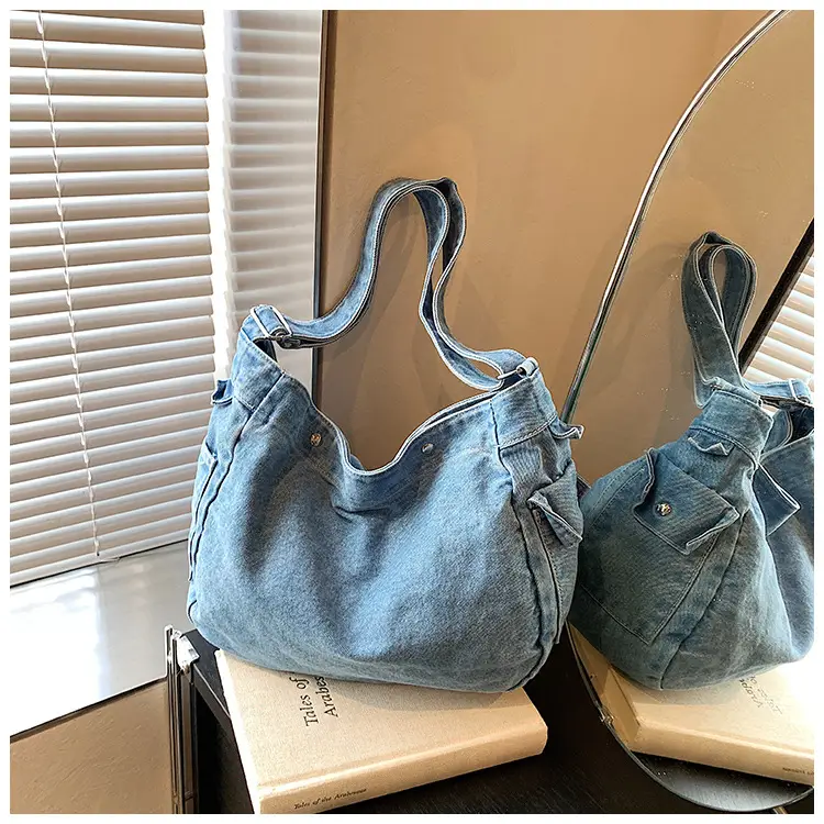 Blue Denim Crossbody Bag for Women — feature 34
