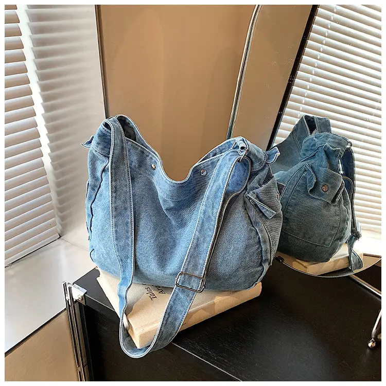 Blue Denim Crossbody Bag for Women — feature 35