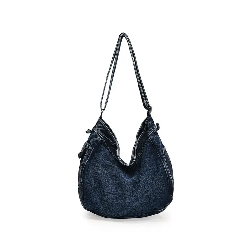 Blue Denim Crossbody Bag for Women