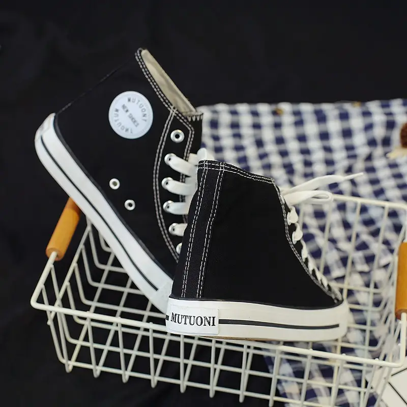 Ins Harajuku Vintage High-top Canvas Shoes Women's Casual Classic All-match Couple Shoes Student Shoes Sneakers Rubber Shoes B01 - Image 8