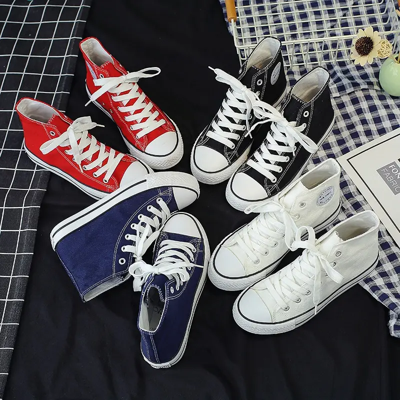 Ins Harajuku Vintage High-top Canvas Shoes Women's Casual Classic All-match Couple Shoes Student Shoes Sneakers Rubber Shoes B01 - Image 10
