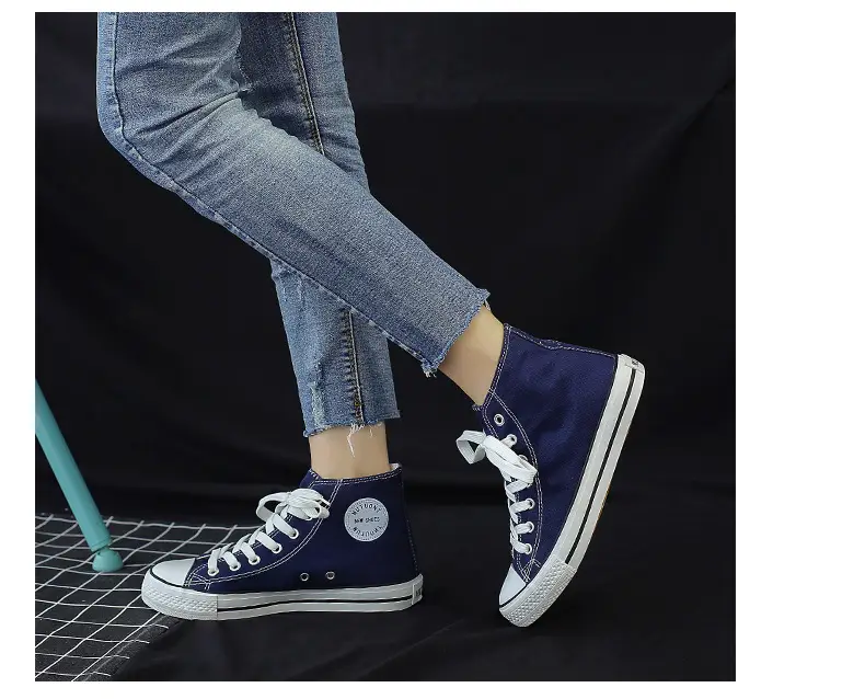 Ins Harajuku Vintage High-top Canvas Shoes Women's Casual Classic All-match Couple Shoes Student Shoes Sneakers Rubber Shoes B01 — feature 14