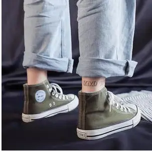 Ins Harajuku Vintage High-top Canvas Shoes Women's Casual Classic All-match Couple Shoes Student Shoes Sneakers Rubber Shoes B01 - Image 5