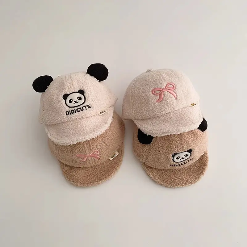 Winter Cartoon Baby Hat Warm Lemskin Cap - Image 4