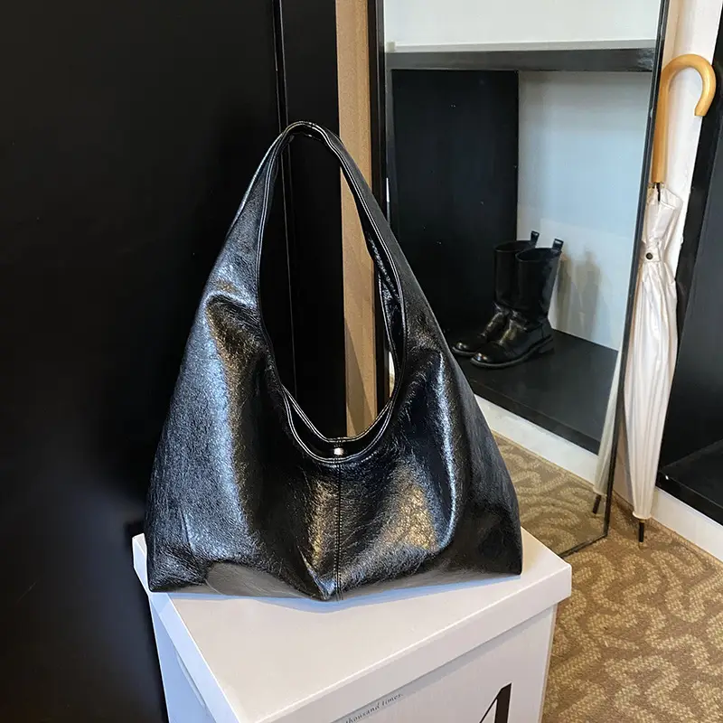 Vintage Brown Leather Tote Bag for Women Large Capacity - Image 7