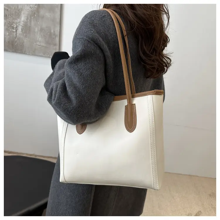 Women's Tan Leather Shoulder Bag with Cute Charm — feature 23