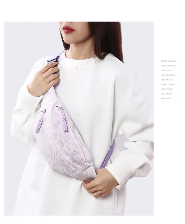 New Women's Printed Waist Bag with Crossbody Strap — feature 28