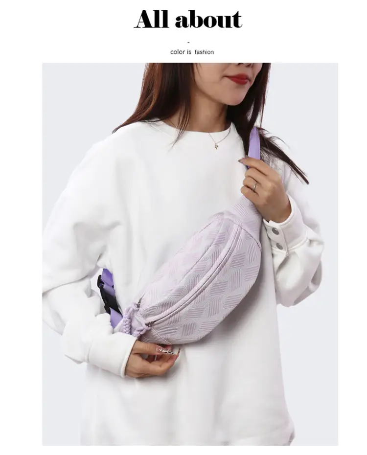 New Women's Printed Waist Bag with Crossbody Strap — feature 30