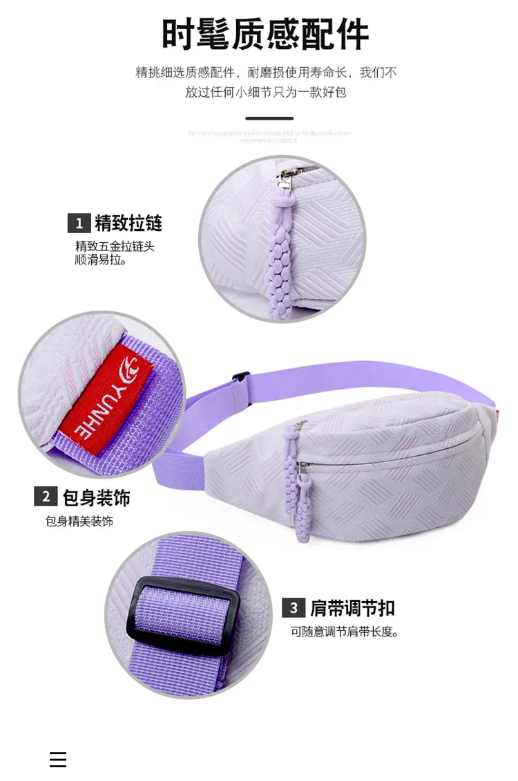 New Women's Printed Waist Bag with Crossbody Strap — feature 5