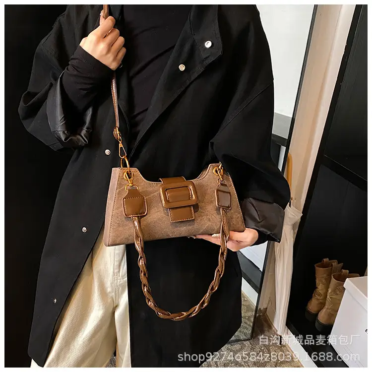 2026 Stylish Grey Crossbody Bag with Gold Hardware — feature 35