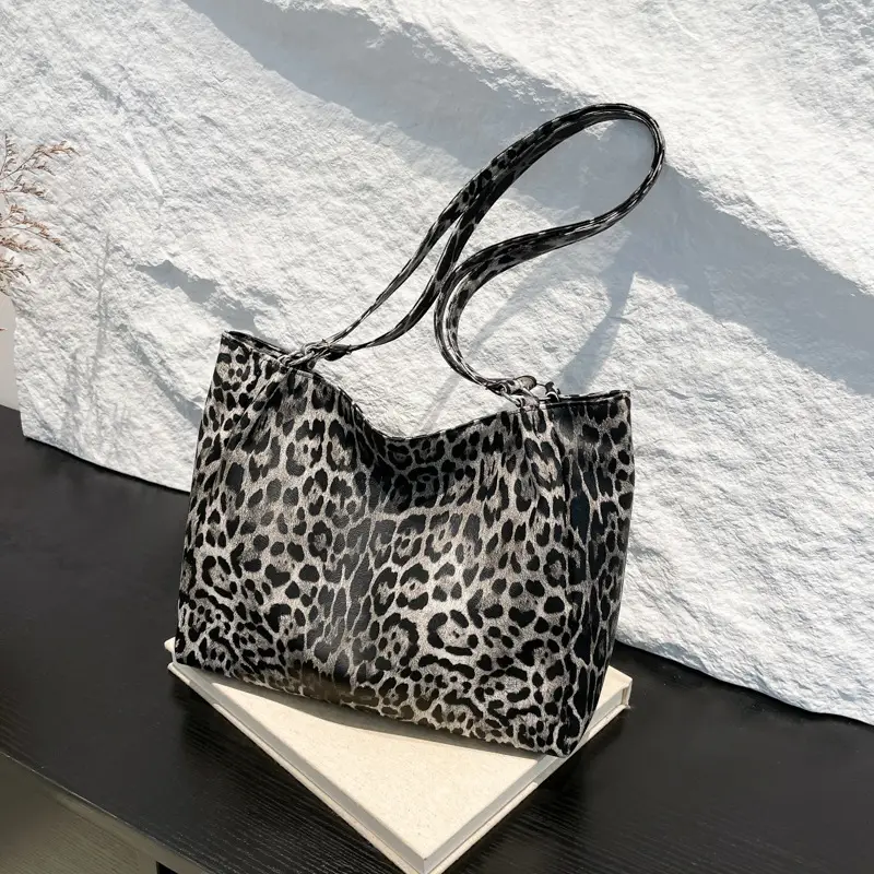 Leopard Print Large Shoulder Bag for Women 2024 - Image 5
